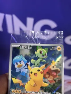 2023 Pikachu Pokemon Center Promo SVP 027 Paldea Evolved SEALED - Image 2