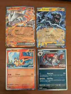 Pokemon Unova Heavy Hitters Stamped Promos Black Bolt White Flare NM - Image 1