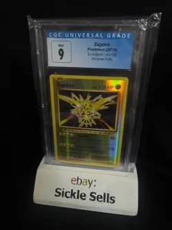 ZAPDOS Reverse Holo #42/108 Pokemon Evolutions 2016 - CGC 9 (Mint) Blue Label - Image 1