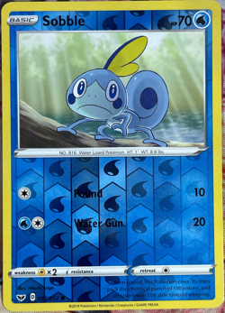 Sobble Reverse Holo - 055/202 - Sword & Shield Base Pokemon 2020 - Image 1