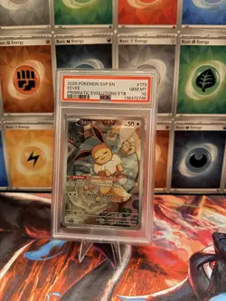 Pokemon Eevee TCG 173/196 Prismatic Evolutions Black Star Promo - PSA 10! RARE! - Image 1