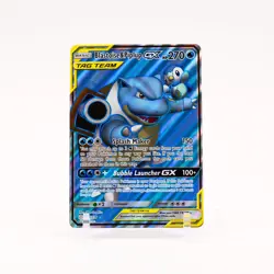 Blastoise & Piplup GX - 214/236 Cosmic Eclipse Full Art Pokemon - NM/LP - Image 1