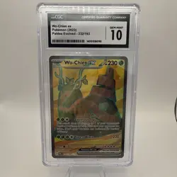 Pokemon TCG Wo-Chien EX Scarlet & Violet Paldea Evolved Full Art 232/193 CGC 10 - Image 1