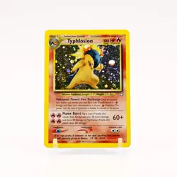Typhlosion - 17/111 Neo Genesis Unlimited Holo Rare SWIRL Pokemon - MP - Image 1