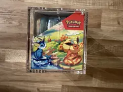 Pokemon Prismatic Evolutions Mini Tin Display Box WITH ACRYLIC CASE!! - Image 3