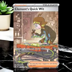 Clemonts Quick Wit 243/191 - Pokemon TCG Surging Sparks Special Illustration - Image 1