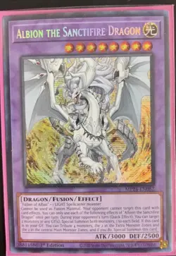 Yugioh Albion The Sanctifire Dragon Prismatic Secret Rate MP24 NM - Image 1