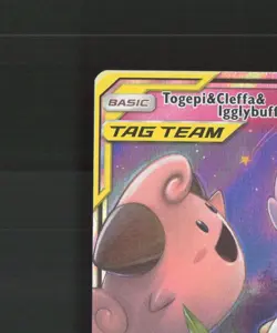 Togepi & Cleffa & Igglybuff GX 143/236 Cosmic Eclipse Ultra Rare Pokemon Card NM - Image 3