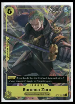 Roronoa Zoro (Illustration Box Vol.3) UC One Piece Promotion Cards OP07-113 NM - Image 1