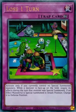 MAGO-EN160 LOSE 1 TURN RARE 1ST EDITION YuGiOh CARD - Image 1