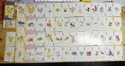 Full Deck Pokemon Trump Playing Card Gold Part 2 Pichu Back Nintendo Japanese - Image 1