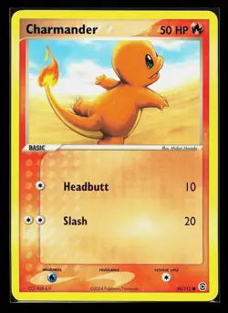Charmander 58/112 Common EX FireRed & LeafGreen Pokemon Card - Image 1