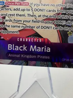 Black Maria OP08-074 SR Foil Illustration Box Promo One Piece Card Game - Image 4