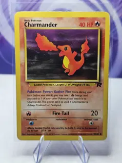 Charmander 50/82 Pokemon Team Rocket Pokemon Card MP - Image 1