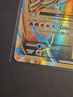 Pokemon TCG Mega-Charizard-EX XY Evolutions Holo Full Art Card 101/108 - Image 5