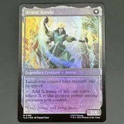 The Legend of Kyoshi Avatar Kyoshi Foil MTG Avatar - NM Pack Fresh - Image 3