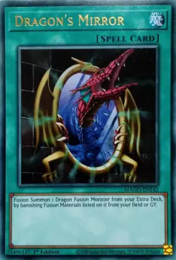 MAGO-EN142 DRAGON'S MIRROR RARE 1ST EDITION YuGiOh CARD - Image 1
