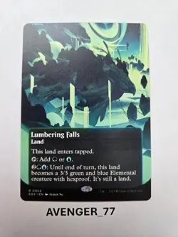 Magic MTG #0069 Lumbering Falls Borderless Edge of Eternities Stellar EOS NM - Image 1
