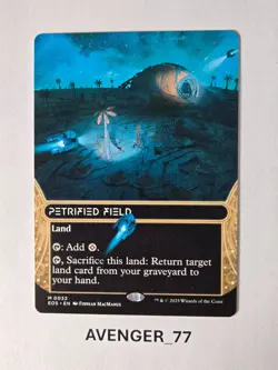 Magic MTG #0032 Petrified Field Borderless Edge of Eternities Stellar Sights EOS - Image 1
