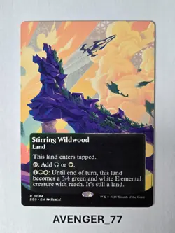 Magic the Gathering MTG #0084 Stirring Wildwood Borderless Edge of Eternities - Image 1