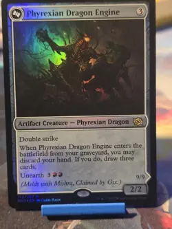 Mishra, Claimed by Gix & Phyrexian Dragon Engine The Brothers' War Foil - Image 3