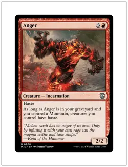 1x Anger, Modern Horizons 3 Commander, Magic MTG NM - Image 1