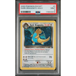 PSA 9 MINT- 2000 Pokemon Team Rocket Unlmited Holo Dark Dragonite #5 - Image 1