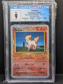 Ponyta 87/110 Legendary Collection Reverse Holo Rare Pokemon TCG CGC 9 NM mint - Image 1