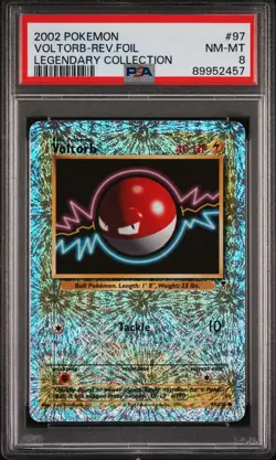VOLTORB 2002 Pokemon Legendary Collection Reverse Foil PSA 8 #97 - Image 1