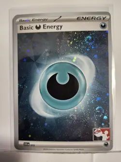 Pokemon TCG Scarlet & Violet Dark Basic Energy Prize Pack Series 7 Swirls 4 Rare - Image 2
