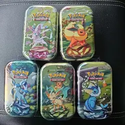 Prismatic Evolutions Mini Tins Pokemon TCG Lot of 5 - Sealed - Image 1