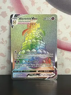 Pokemon TCG Alcremie VMAX (Secret) 073/072 Shining Fates Holo Nintendo 2021 NM - Image 1