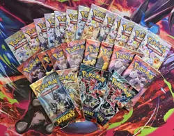 Pokemon Prismatic/Destined Rivals/Surging Booster Pack LOT 25 SEALED TCG POKEMON - Image 1