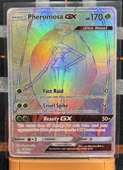 2018 Sun & Moon - Ultra Prism Pheromosa-GX Basic/Secret Rare Rainbow #158 - Image 1