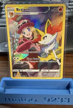Pokemon Braixen Full Art TG01/TG30 Silver Tempest Trainer Gallery Holo - Image 1