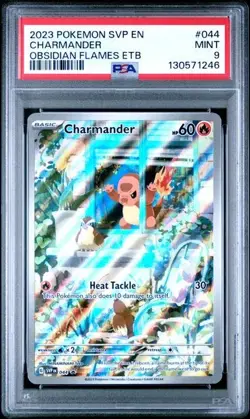 2023 POKEMON SVP EN-SV BLACK STAR PROMO #044 CHARMANDER PSA 9 - Image 1