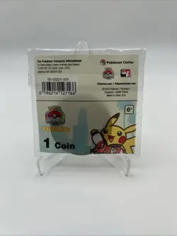 2025 Pokemon World Championships Exclusive Pokemon Center Pikachu Metal Coin NEW - Image 2