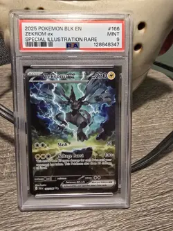 Pokemon TCG Zekrom EX Black Bolt SIR 166/086 PSA 9 - Image 1