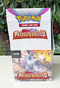 Pokemon Paldea Evolved Half Booster Box - 18 Booster Packs - un-sealed - Image 1