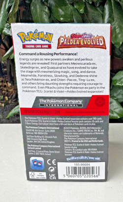 Pokemon Paldea Evolved Half Booster Box - 18 Booster Packs - un-sealed - Image 2