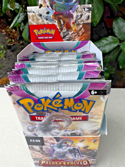 Pokemon Paldea Evolved Half Booster Box - 18 Booster Packs - un-sealed - Image 5