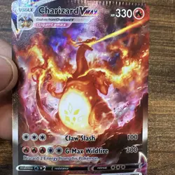 Pokemon Charizard VMax Full Art Holo Black Star Promo SWSH261 Factory Error - Image 4