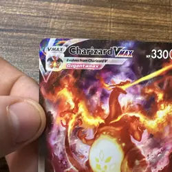 Pokemon Charizard VMax Full Art Holo Black Star Promo SWSH261 Factory Error - Image 5