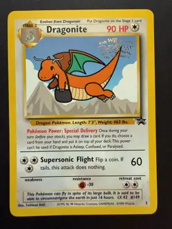 Dragonite (#149) 1999 Pokemon Black Star Movie Promo Stamped #5 - Near Mint - Image 1