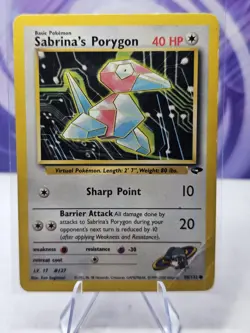 Sabrina's Porygon Gym Challenge Unlimited 98/132 Pokemon TCG Vintage WOTC - Image 1
