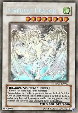 Yugioh! MP Stardust Dragon - TDGS-EN040 - Ghost Rare - Unlimited Edition Modera - Image 1