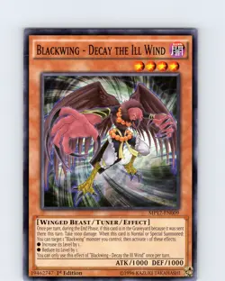 Yu-Gi-Oh TCG Blackwing - Decay The Ill Wind MP17-EN009 1st Edition Common NM - Image 1
