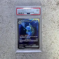 Blastoise Ex 200/165 Special Illustration Rare Pokemon Card PSA 9 MINT - Image 1