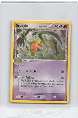 GROVYLE 19/100 - NON-HOLO RARE - Crystal Guardians - 2006 Pokemon Card - NM - Image 1