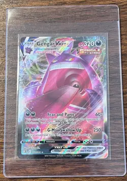 Pokemon Gengar VMAX Holo TCG Card Swsh08: Fusion Strike 157/264 NM Condition - Image 1